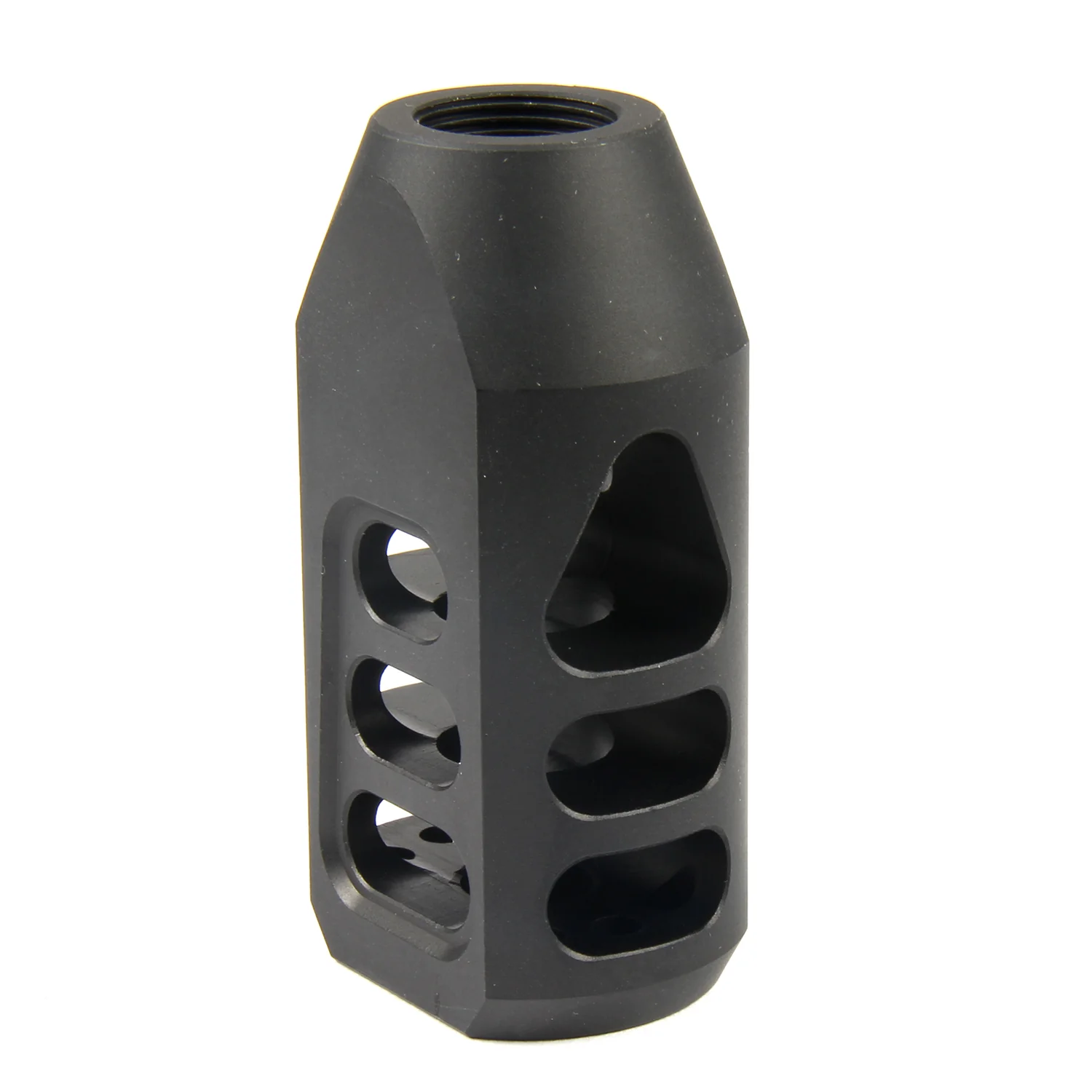9MM Tanker Style Muzzle Brake 1/2x36 TPI Compensator - Image 7
