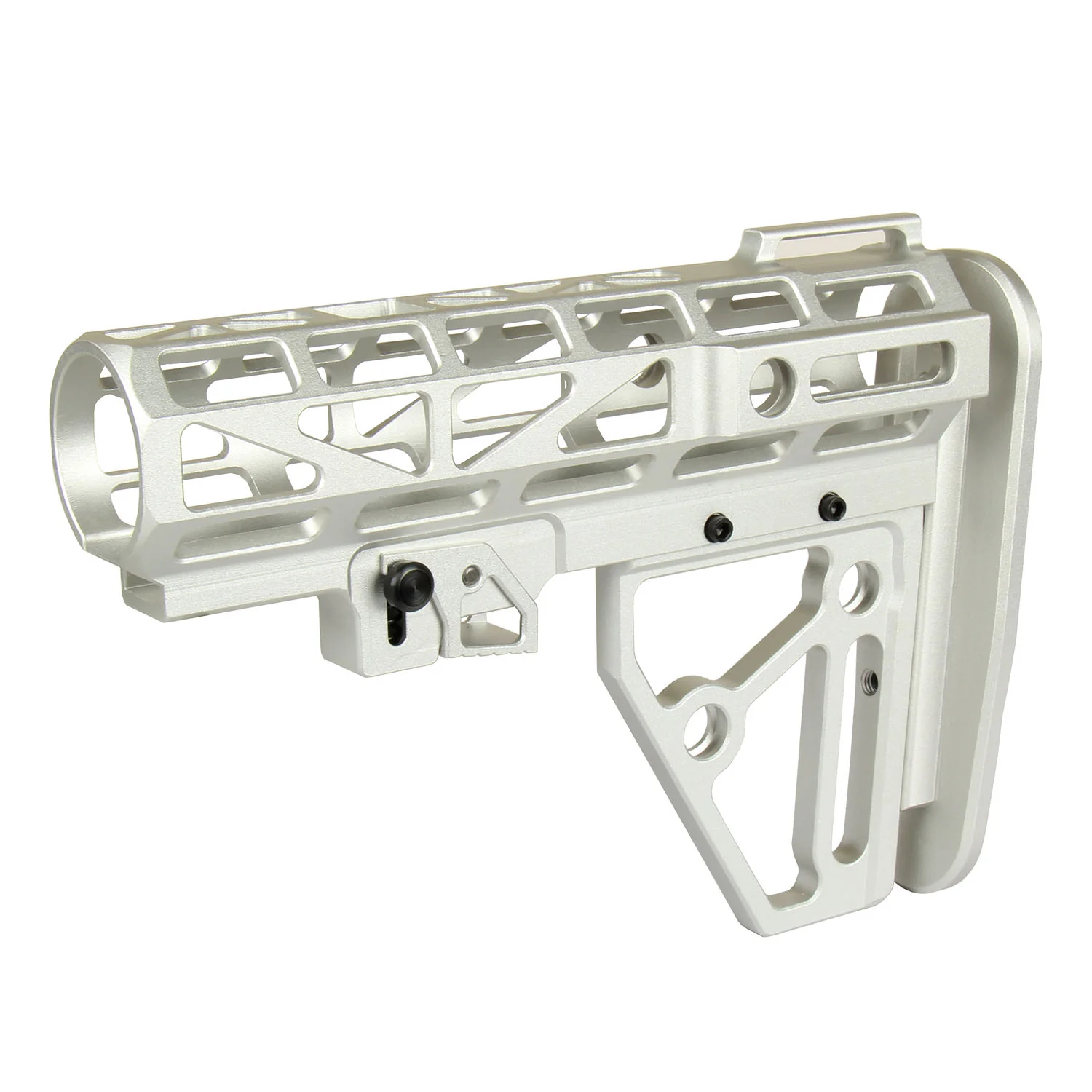 Skeletonized Mil Spec 6 Position Buttstock Anodized Aluminum for 223/5.56/308 - Image 12