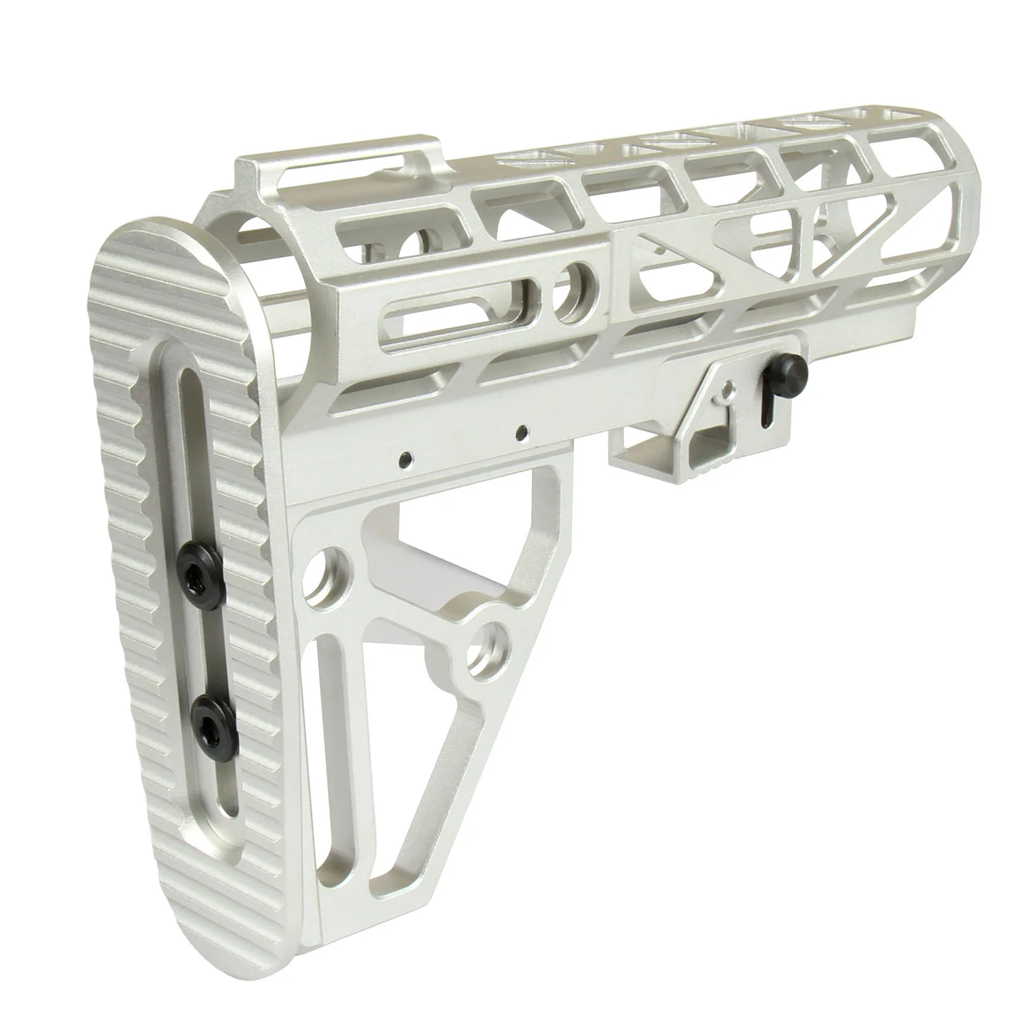 Skeletonized Mil Spec 6 Position Buttstock Anodized Aluminum for 223/5.56/308 - Image 14