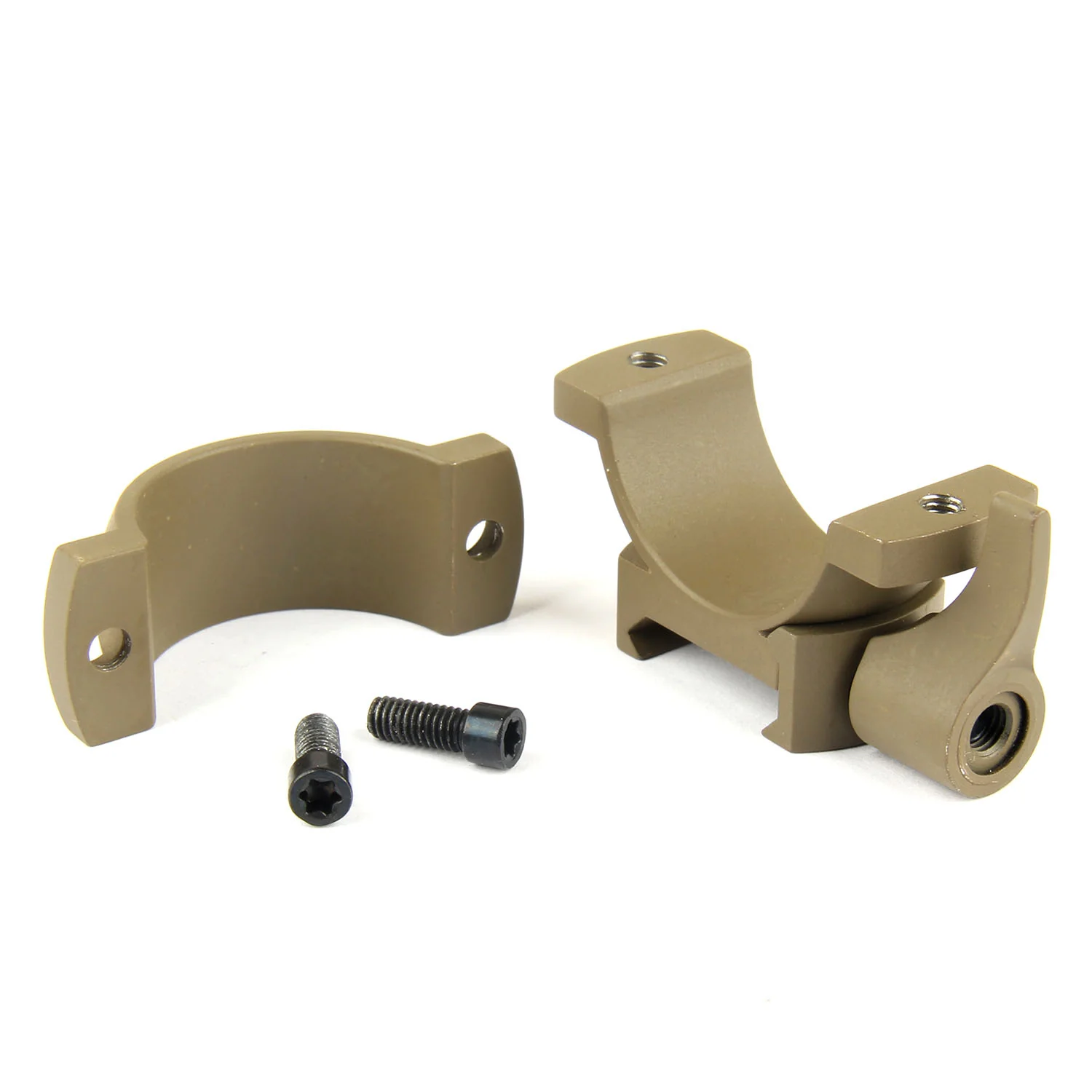 TAN 30mm Diameter Scope Rings w/ Quick Detach Lever for Picatinny & Weave - Image 12
